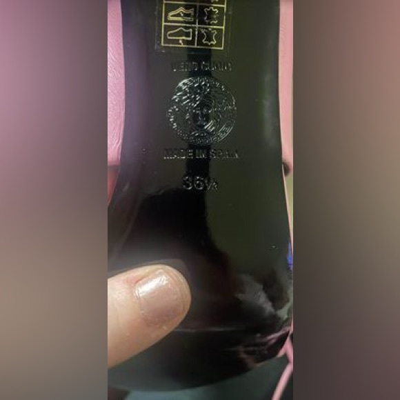 Bubblegum pink Versace heels - Picture 2 of 5